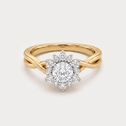 Wildrose Floral Nakshatra Diamond Rings