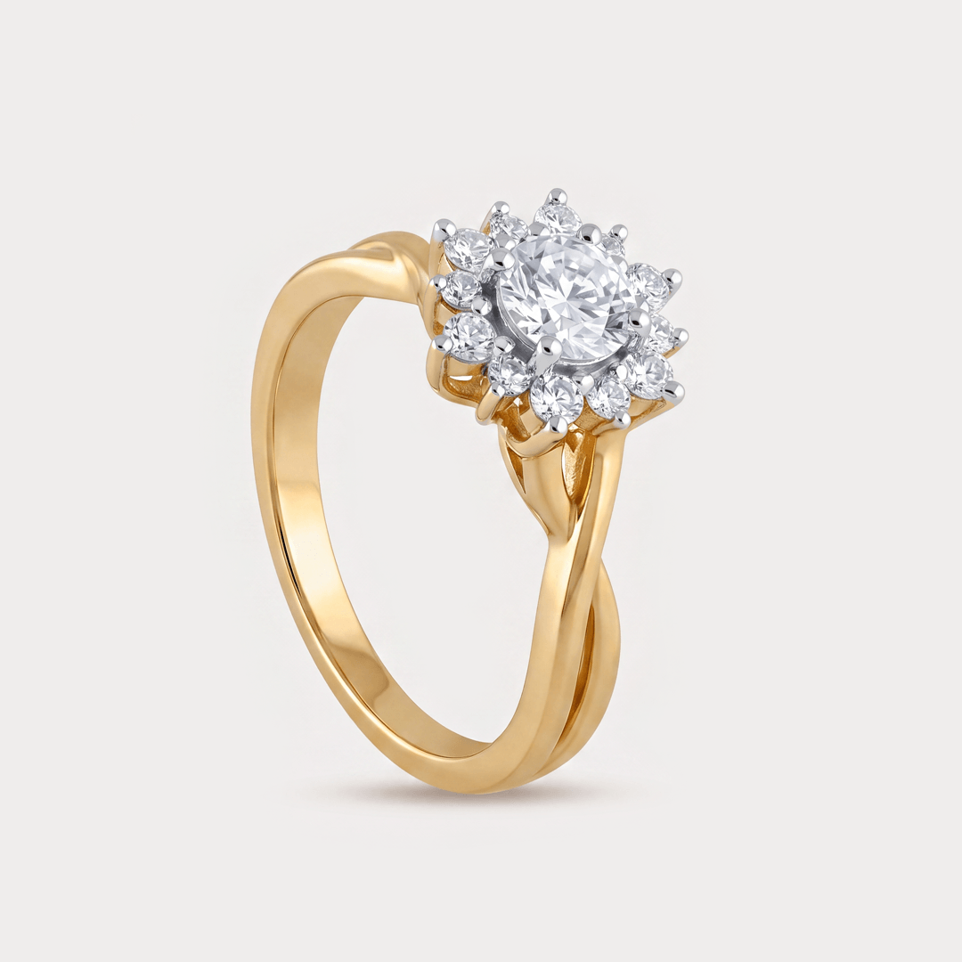 Wildrose Floral Nakshatra Diamond Rings