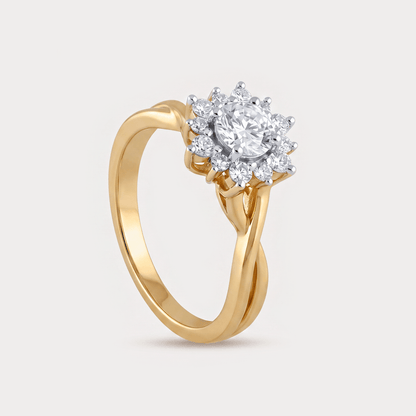 Wildrose Floral Nakshatra Diamond Rings
