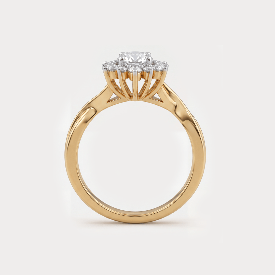 Wildrose Floral Nakshatra Diamond Rings
