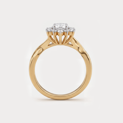 Wildrose Floral Nakshatra Diamond Ring