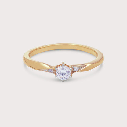 Aura Solitaire Diamond Ring