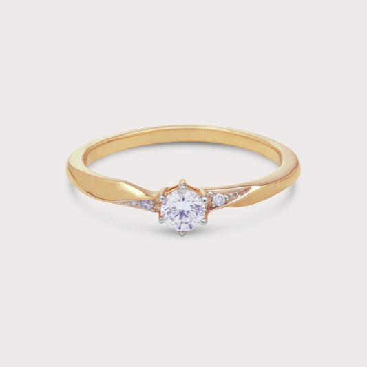 Aura Solitaire Diamond Ring