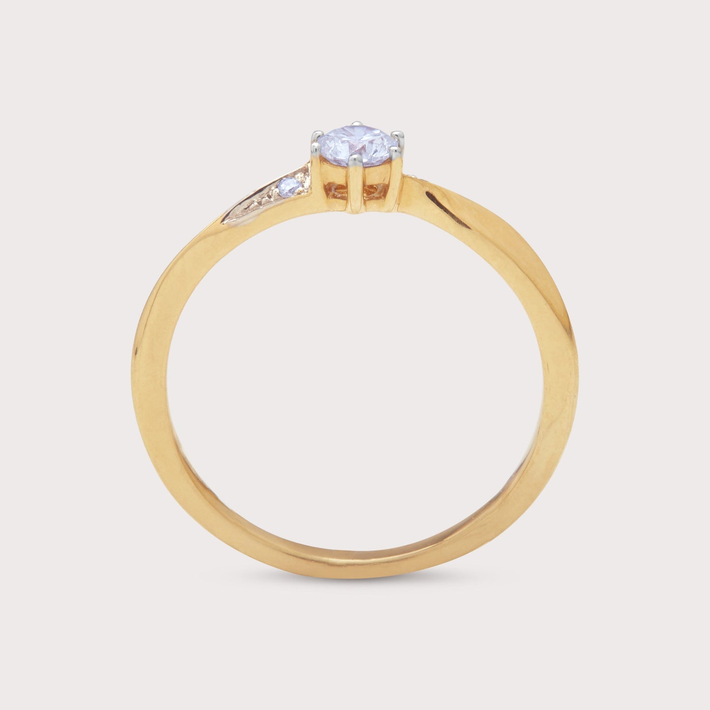 Aura Solitaire Diamond Ring