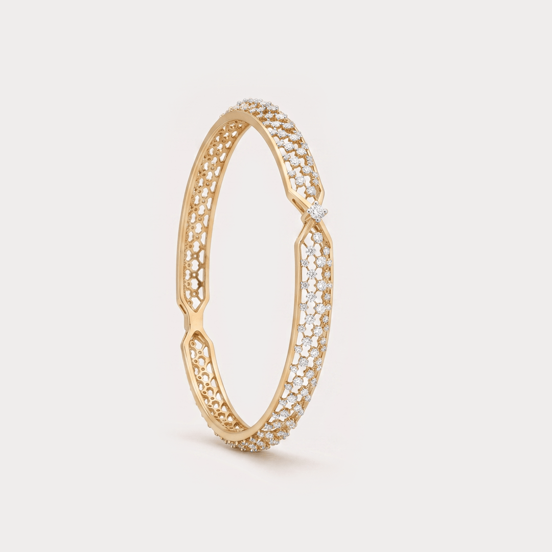 Glowdrift Diamond Bangle