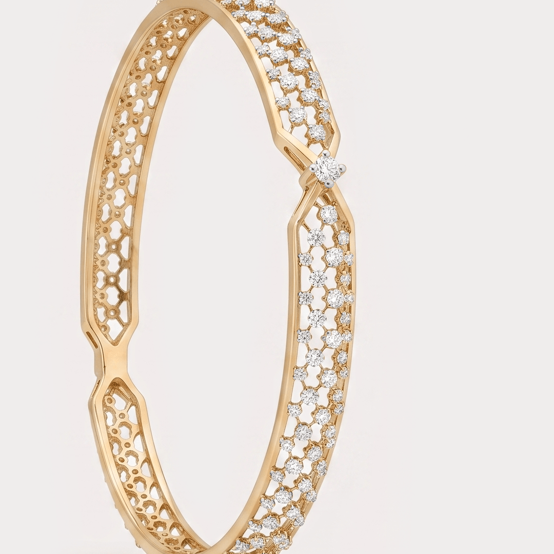 Glowdrift Diamond Bangle