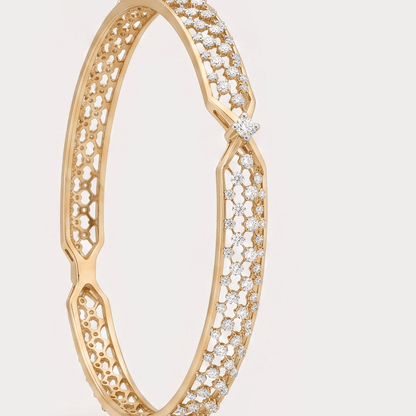 Glowdrift Diamond Bangle