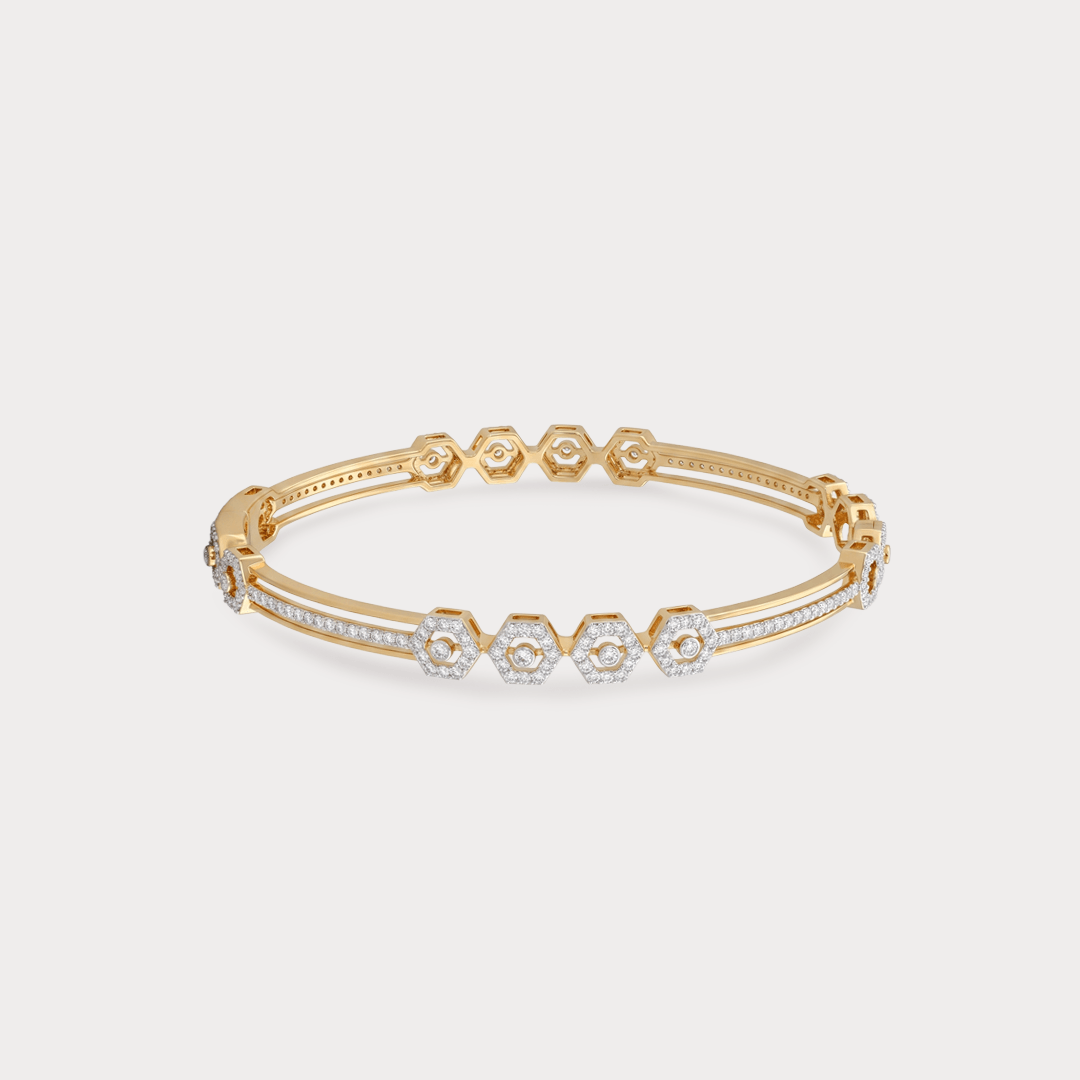 Starlit Grace Diamond Bangle