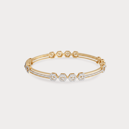 Starlit Grace Diamond Bangle