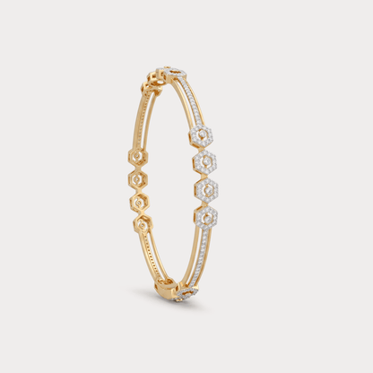 Starlit Grace Diamond Bangle