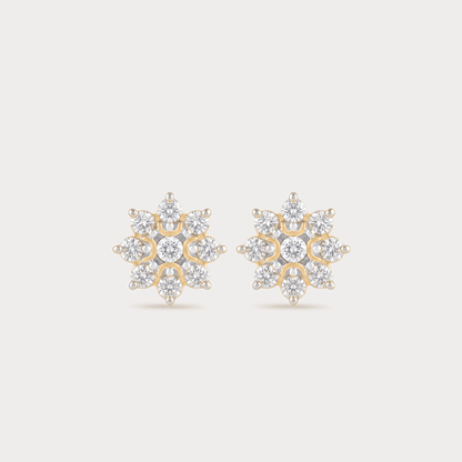 Amato Bene Floral Nakshatra Diamond EarRing