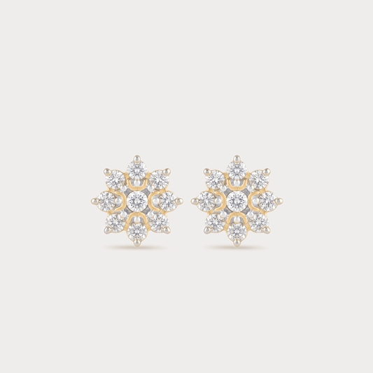 Amato Bene Floral Nakshatra Diamond EarRing