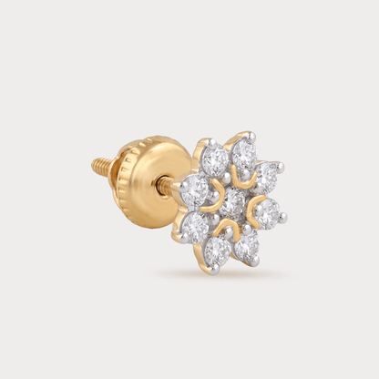 Amato Bene Floral Nakshatra Diamond EarRing
