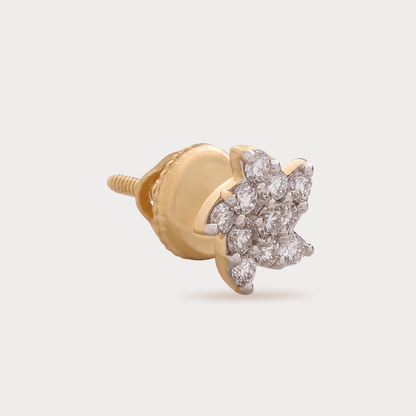 Sunburst Stars & Flowers Diamond EarRing