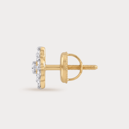 Sunburst Stars & Flowers Diamond EarRing