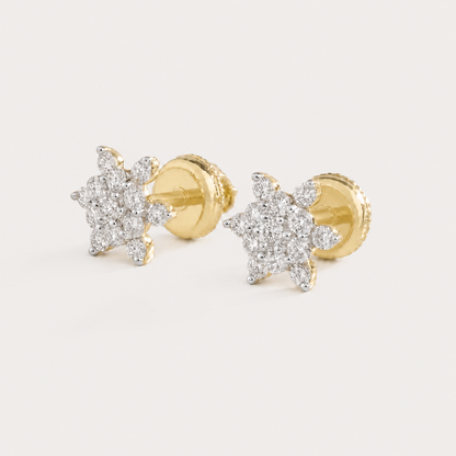 Dahlia Stars & Flowers Diamond Earrings