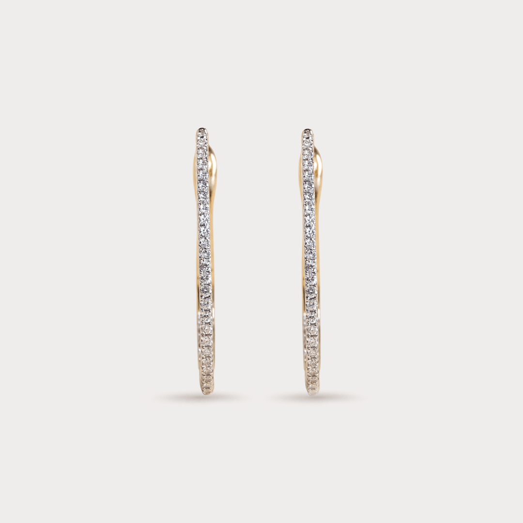 Belovedly Diamond Hoop Earrings