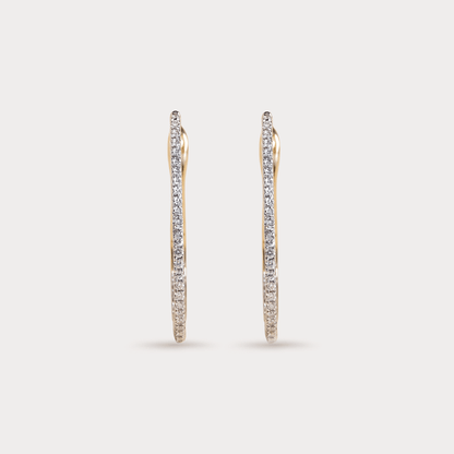 Belovedly Diamond Hoop Earrings