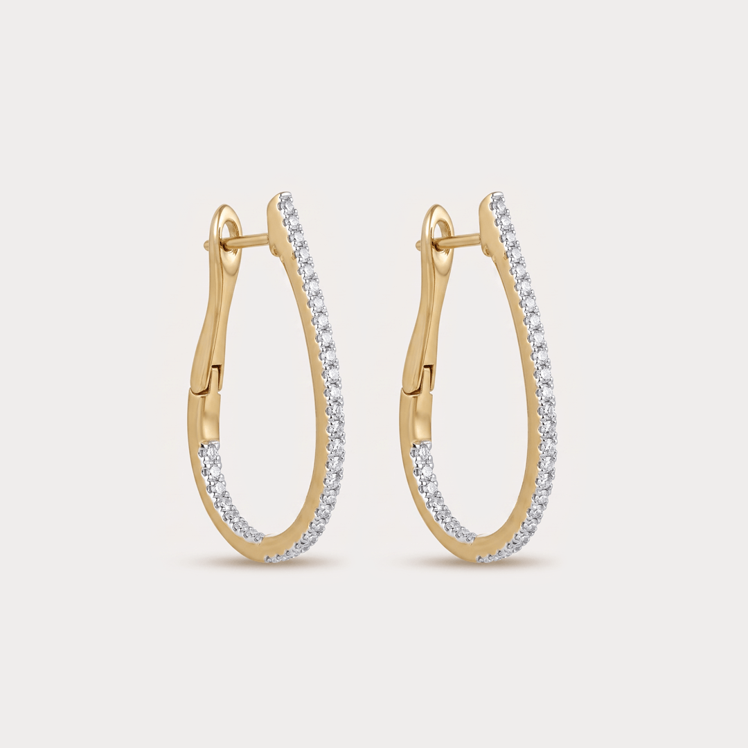 Belovedly Diamond Hoop Earrings