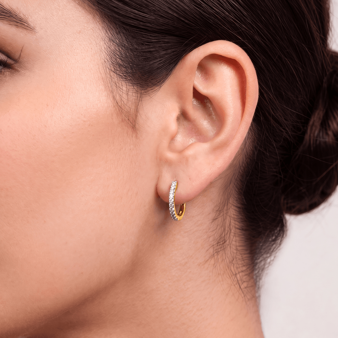 Belovedly Diamond Hoop Earrings