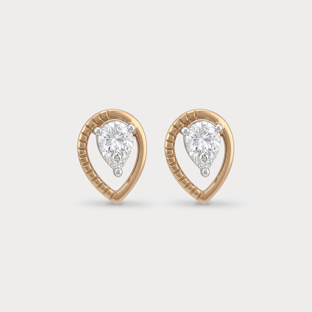Stellaris Halo Diamond Stud Earrings