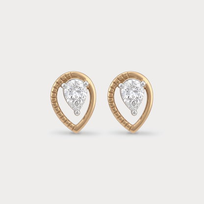 Stellaris Halo Diamond Stud Earrings