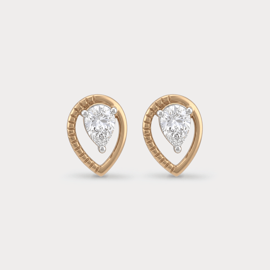Stellaris Halo Diamond Stud Earrings