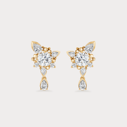 The Aukera Wildflower Aetherial Nakshatra Diamond Earrings