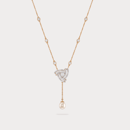 Promise Knots Stelliflora Floral-Nakshatra Diamond Pendant Chain