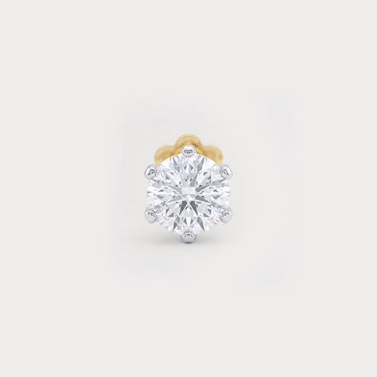 Single Spark Stud Diamond Nose Pin