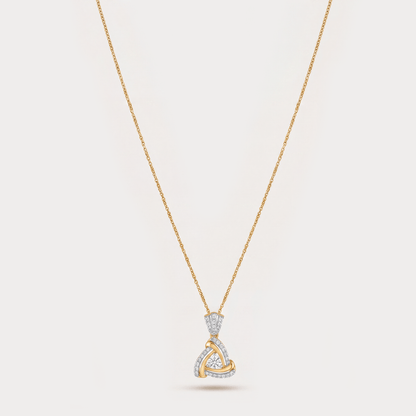 Promise Knots Étoile Fleurie Floral-Nakshatra Diamond Pendant Chain