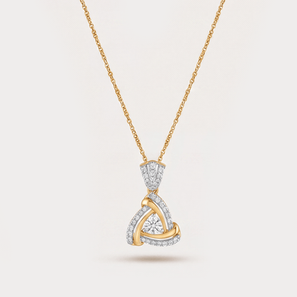 Promise Knots Étoile Fleurie Floral-Nakshatra Diamond Pendant Chain
