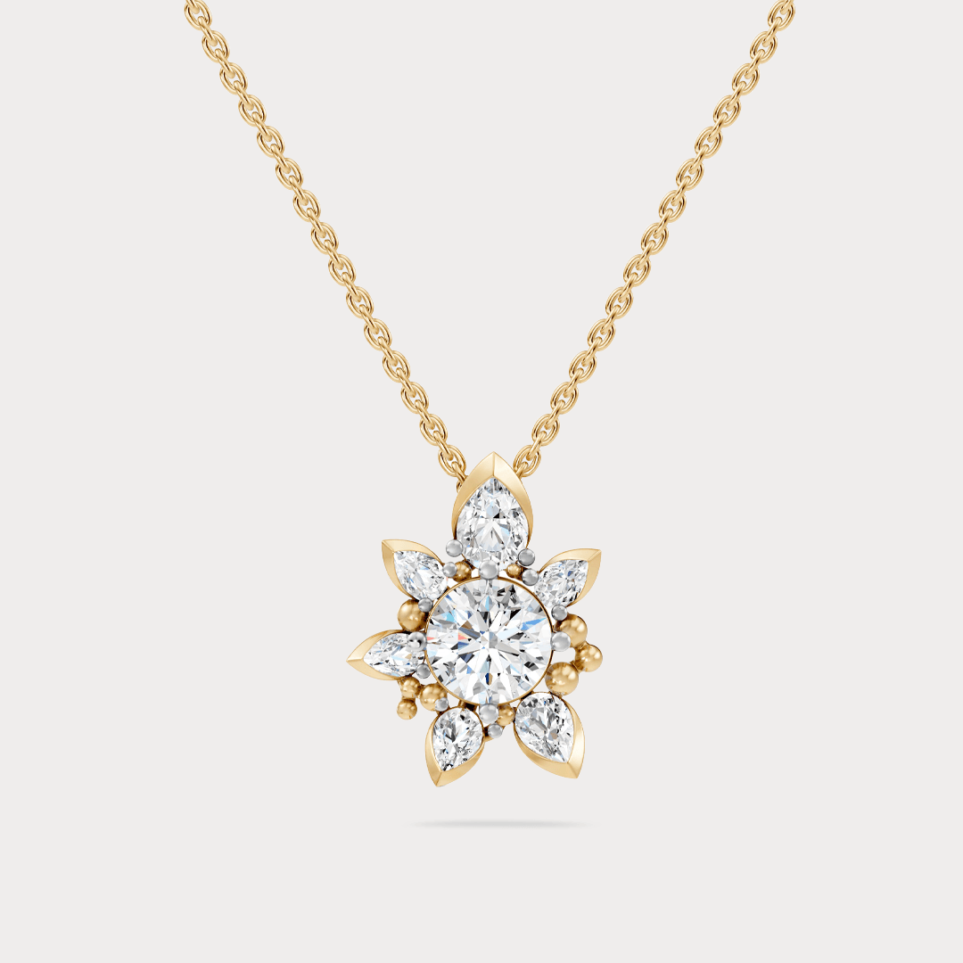 The Aukera Wildflower Ondine Diamond Pendant Chain