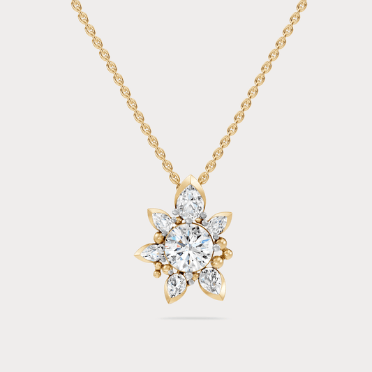 The Aukera Wildflower Ondine Diamond Pendant Chain