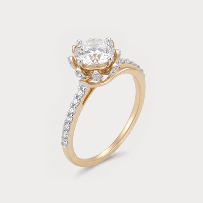 Heron Solitaire Diamond Ring