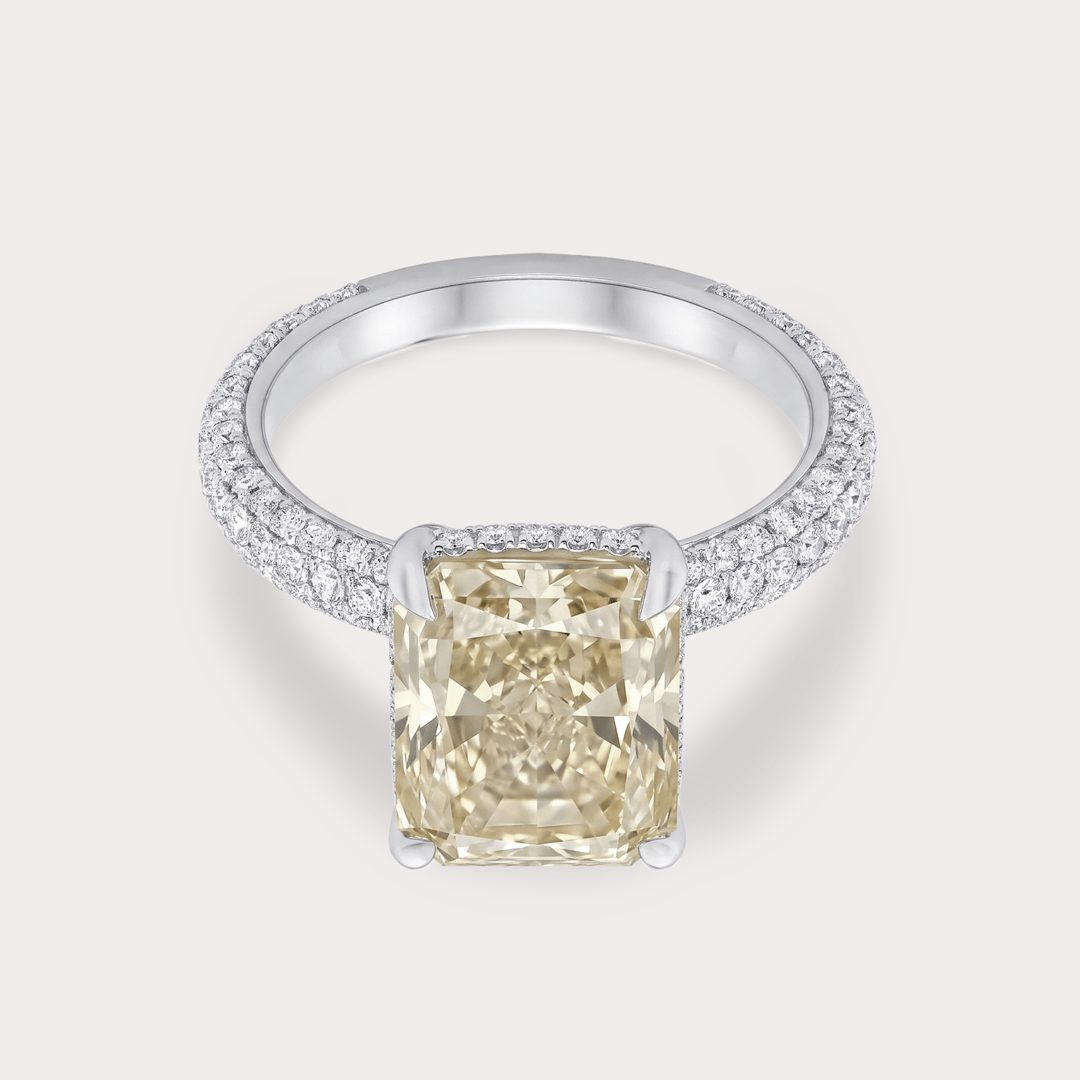 Radiant Pledge Champagne Diamond Cocktail Ring
