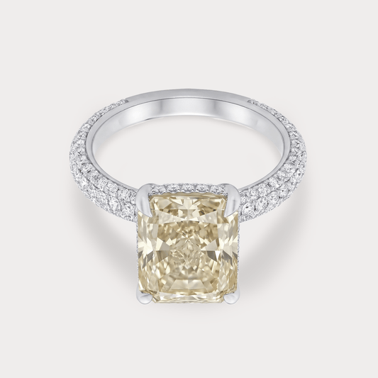 Radiant Pledge Champagne Diamond Cocktail Ring