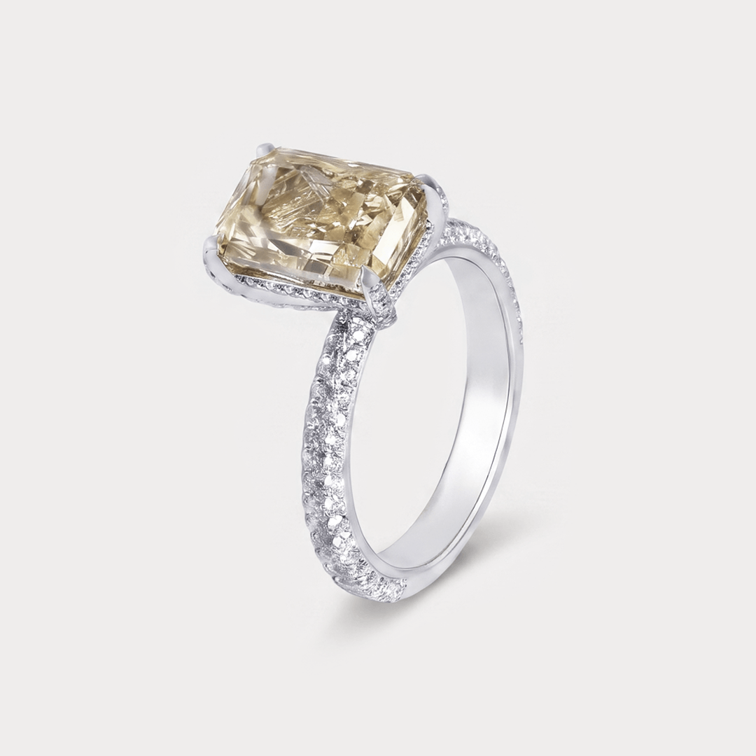 Radiant Pledge Champagne Diamond Cocktail Ring