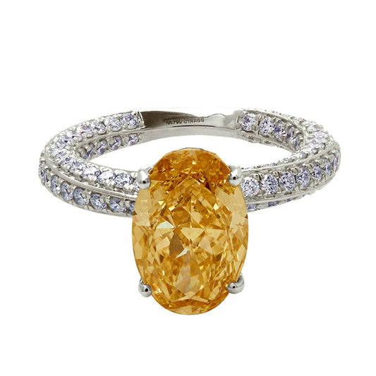 Aukera – Champagne Oval Grandeur Ring