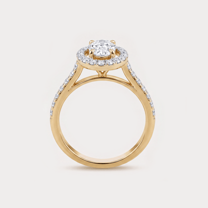 Verdant Mini-Solitaire Diamond Ring