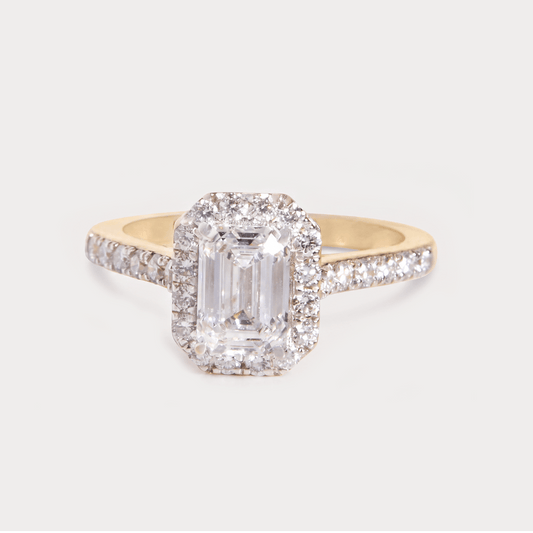 Starlit Love Story Solitaire Diamond Ring