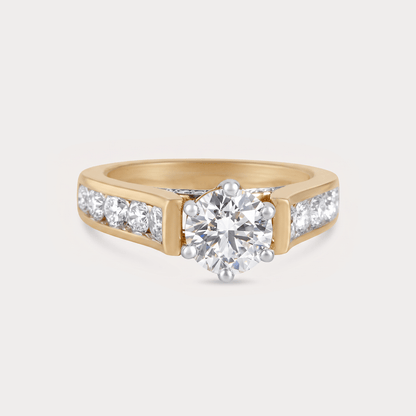 Asteria Solitaire Diamond Ring