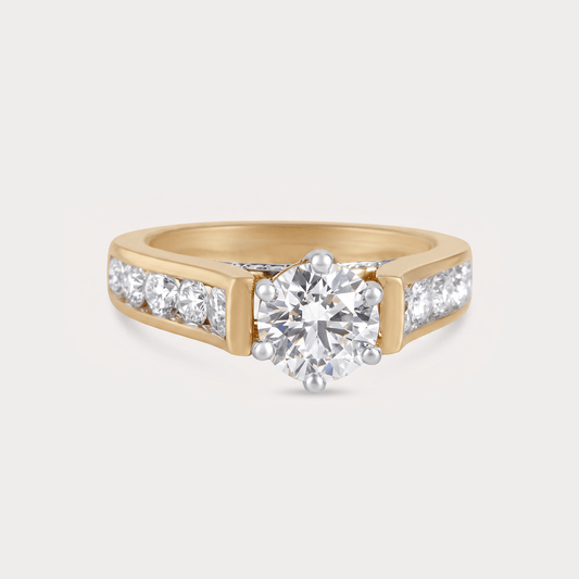 Asteria Solitaire Diamond Ring
