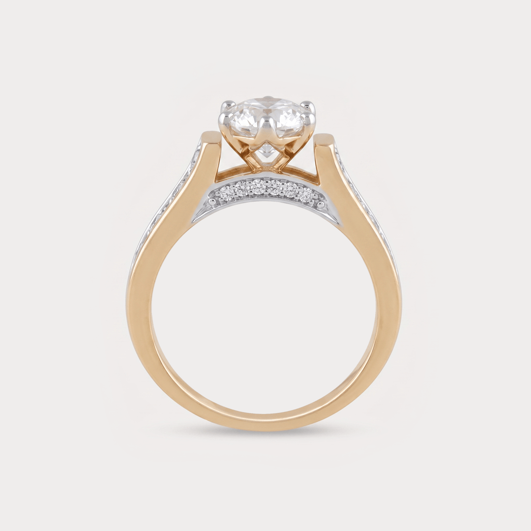 Asteria Solitaire Diamond Ring