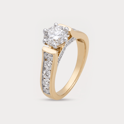 Asteria Solitaire Diamond Ring