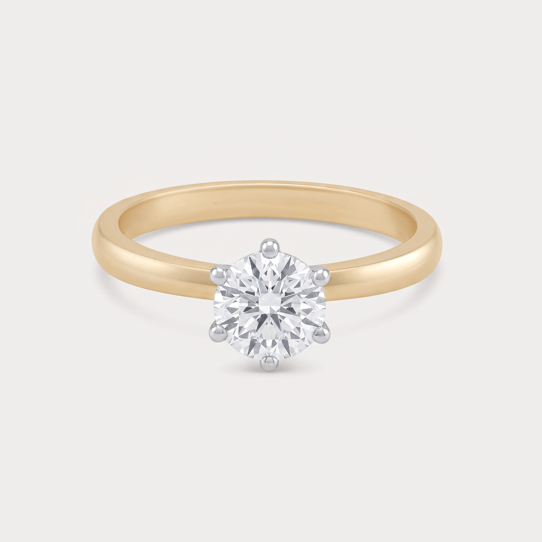 Chemin Solitaire Diamond Ring