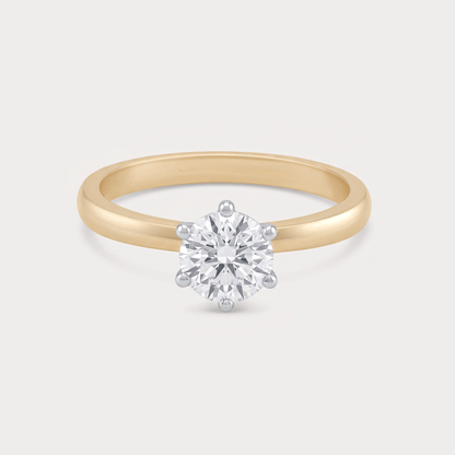 Chemin Solitaire Diamond Ring