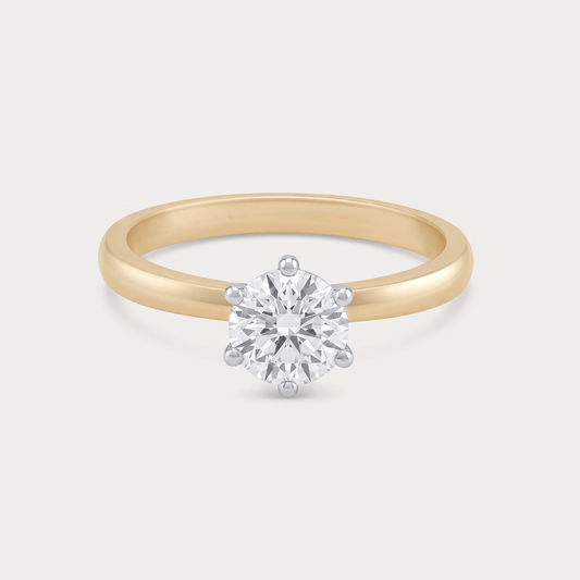 Chemin Solitaire Diamond Ring