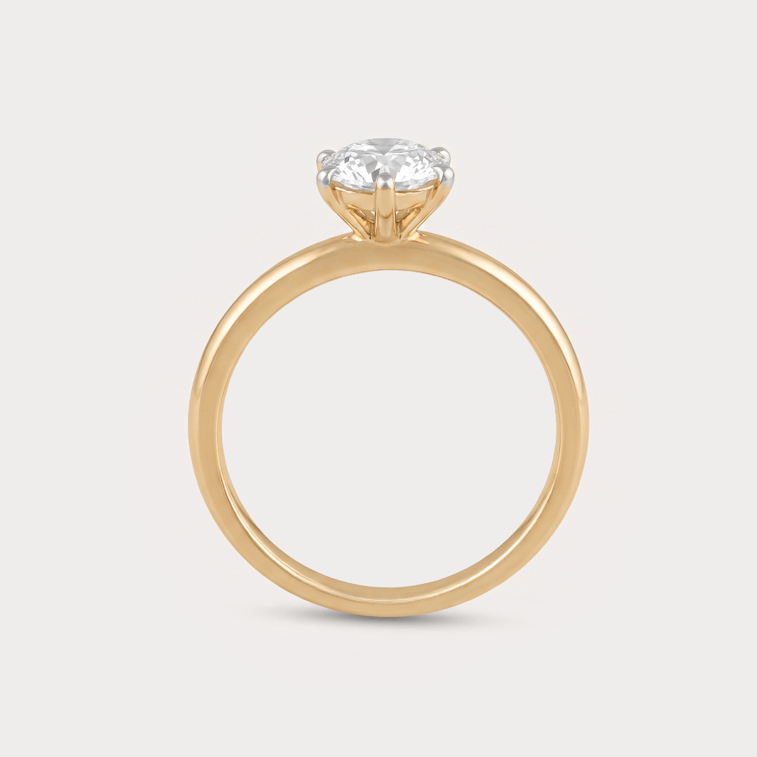 Chemin Solitaire Diamond Ring