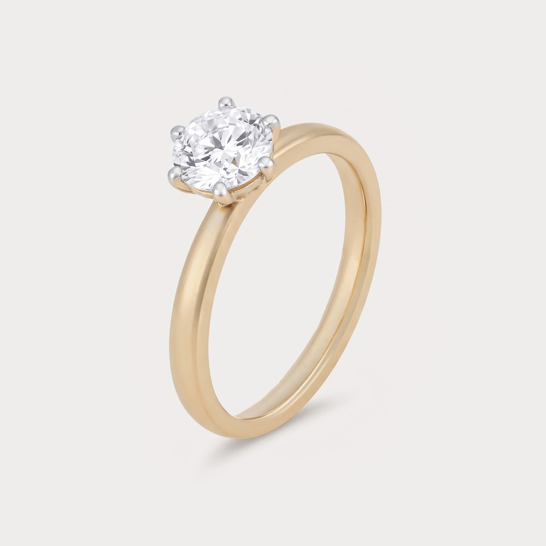 Chemin Solitaire Diamond Ring